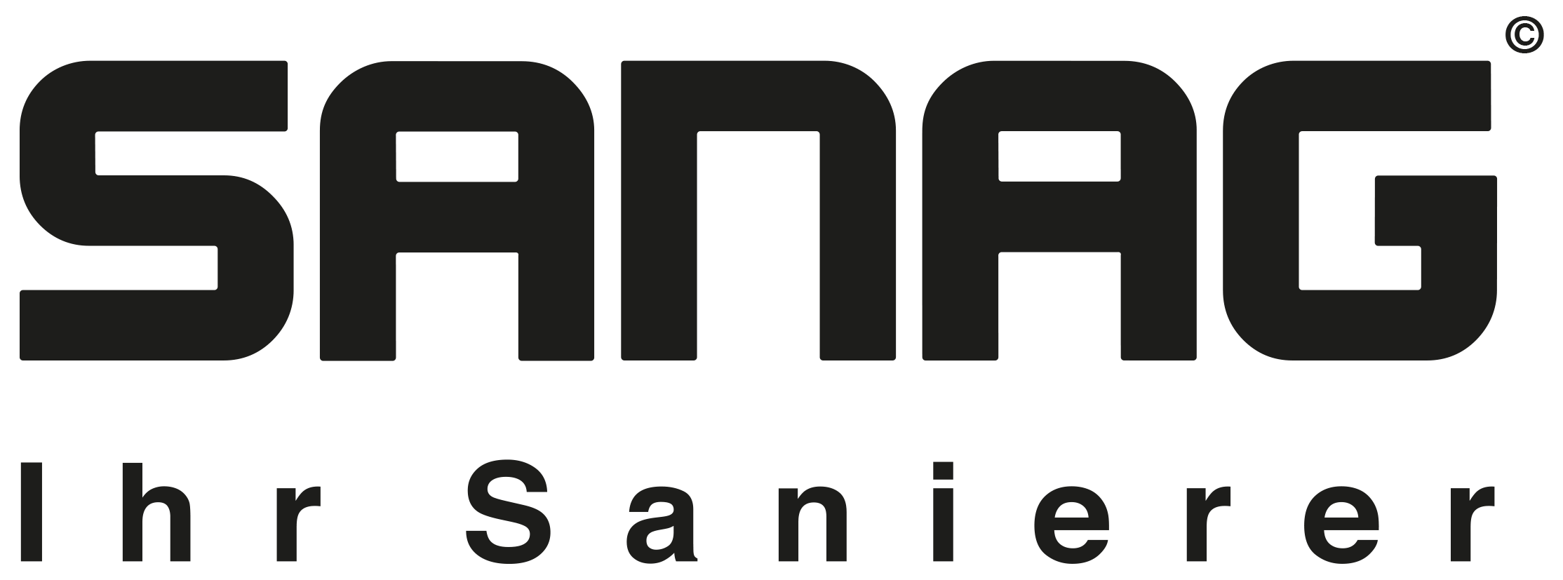 Sanag Logo | Schwarz Weiß Sanag Logo | Schwarz Weiß