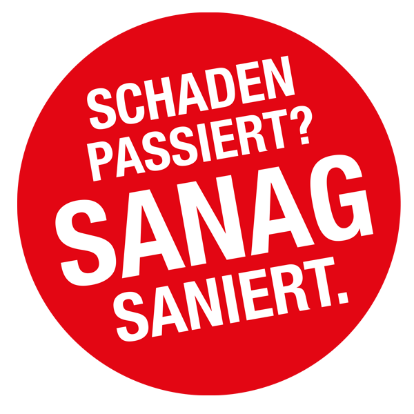 Schaden passiert? SANAG saniert. Schaden passiert? SANAG saniert.